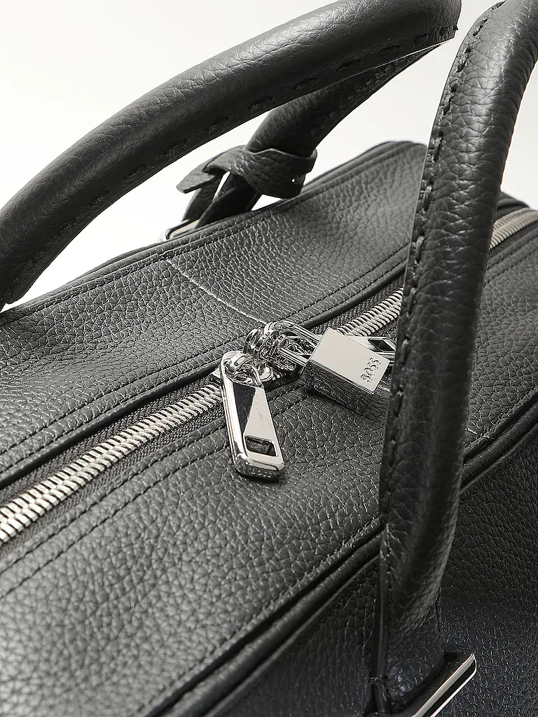 BOSS | Sac en cuir - Sac de voyage MADISON | Noir