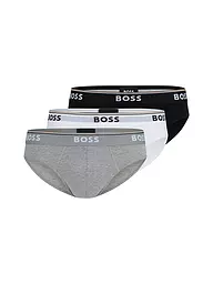 BOSS | Slip lot de 3 blanc | Noir