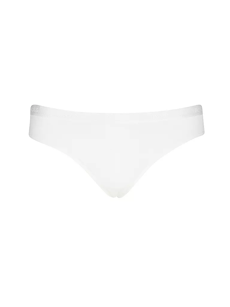 BOSS | Slip ouvert blanc | Crème