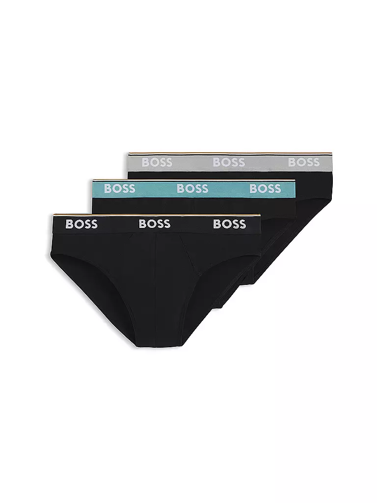 BOSS | Slip POWER ouvert, lot de 3, divers | Noir