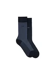BOSS | Lot de 2 paires de chaussettes charcoal | Bleu foncé