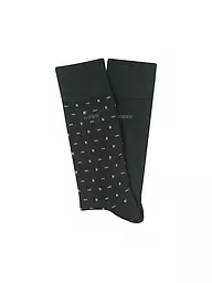 BOSS | Chaussettes lot de 2 beige clair | Vert foncé