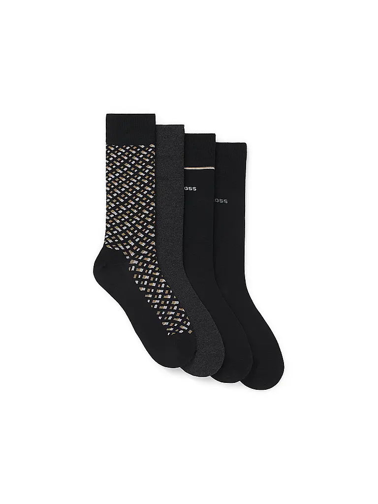 BOSS | Socken 4er Pkg. black | Noir