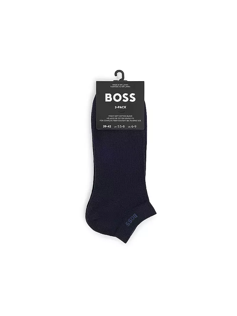 BOSS | Socquettes lot de 2 bleu foncé | 