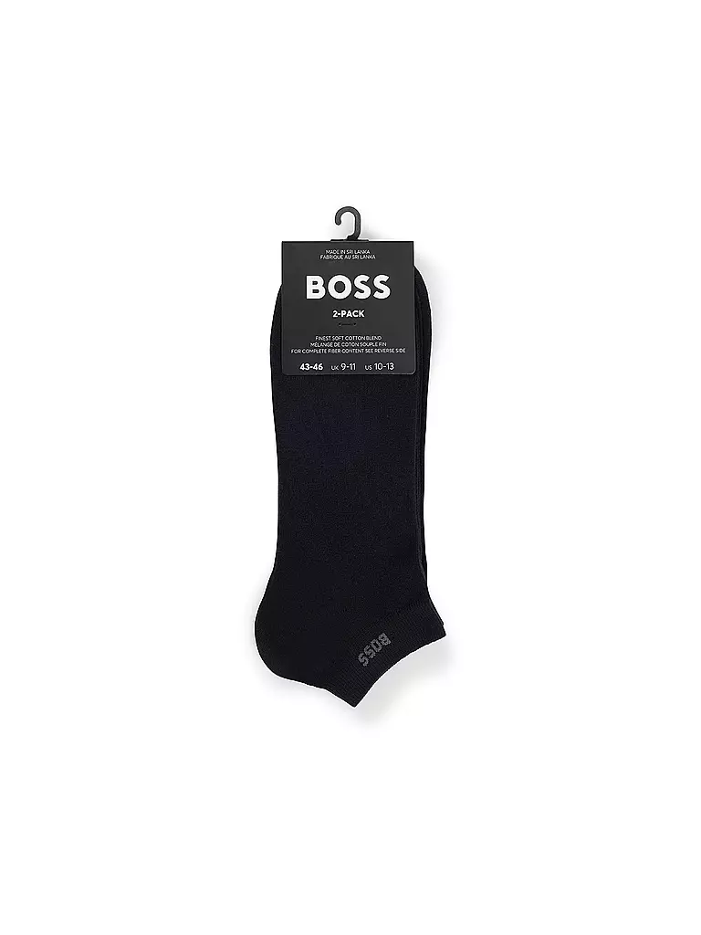 BOSS | Socquettes lot de 2 bleu foncé | 