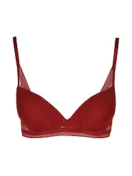 BOSS | Soutien-gorge à armatures HALF PAD_PEONY LACE rouge foncé | Rouge foncé