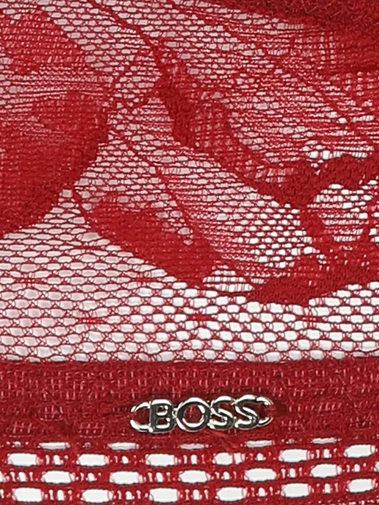BOSS | Soutien-gorge à armatures HALF PAD_PEONY LACE rouge foncé | Rouge foncé