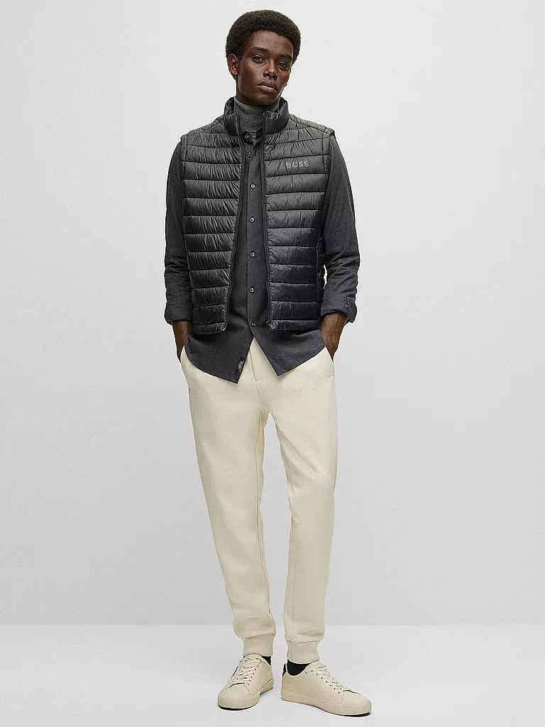 BOSS | Steppgilet | schwarz