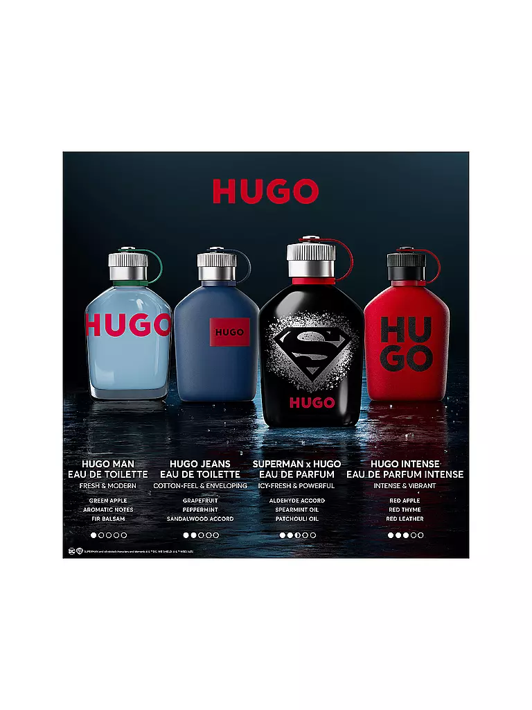 BOSS | SUPERMAN x HUGO Eau de Parfum pour Homme 125ml | 