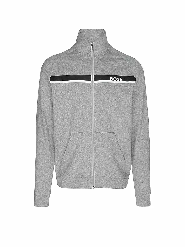 BOSS | Sweat-shirt de détente zippé | hellgrau