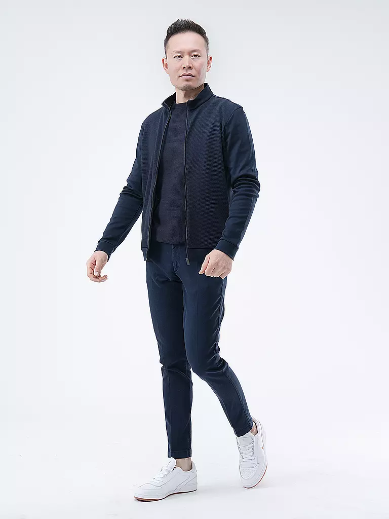 BOSS | Sweat-shirt zippé SKILES 43 | dunkelblau