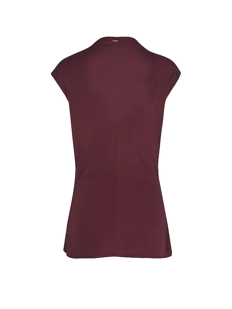 BOSS | T-shirt à col roulé ELAMMA | Rouge foncé