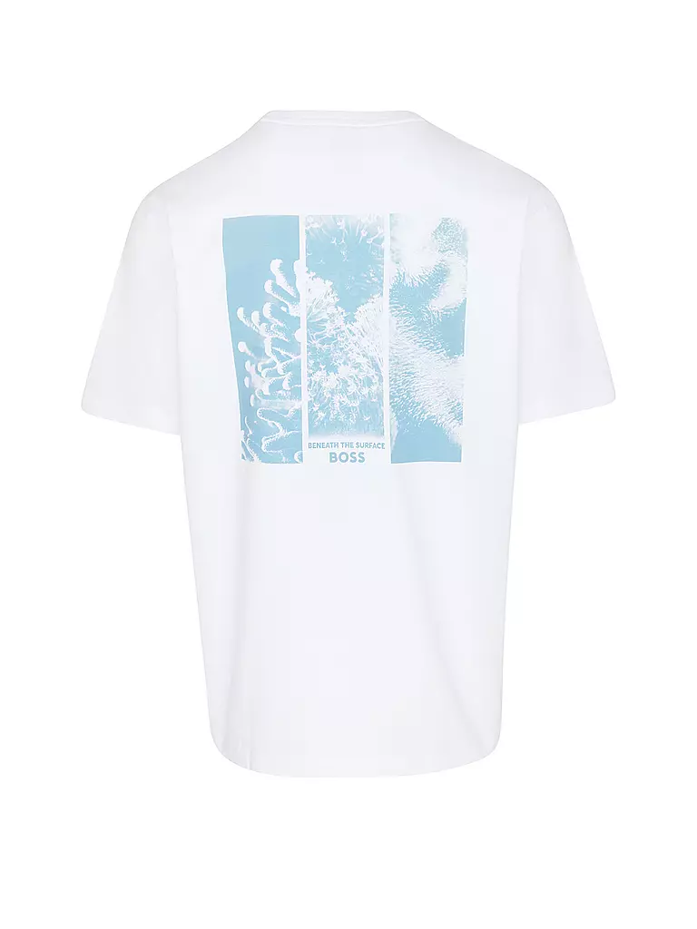BOSS | T-Shirt Comfort Fit TE_CORAL | Blanc