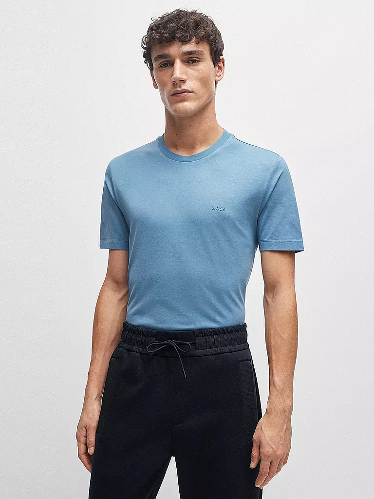 BOSS | T-shirt coupe droite THOMPSON 01 | blau