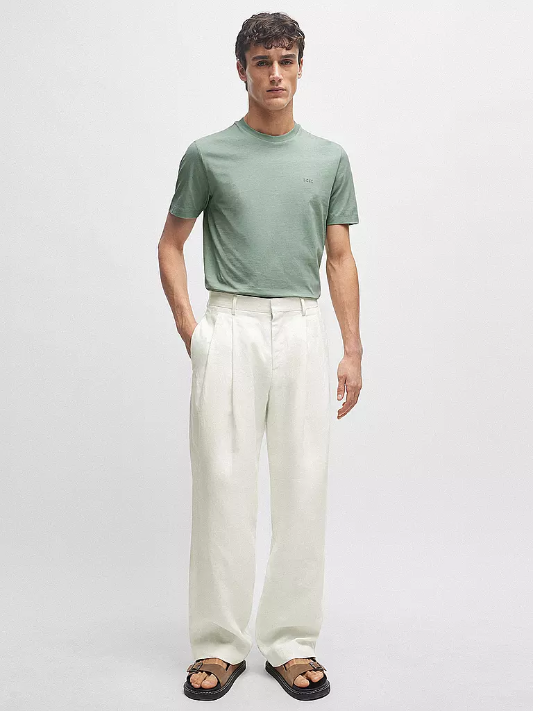 BOSS | T-shirt coupe regular THOMPSON 01 | hellgrün