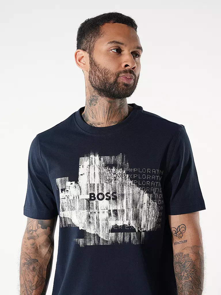 BOSS | T-Shirt TE_ALIEN | Bleu