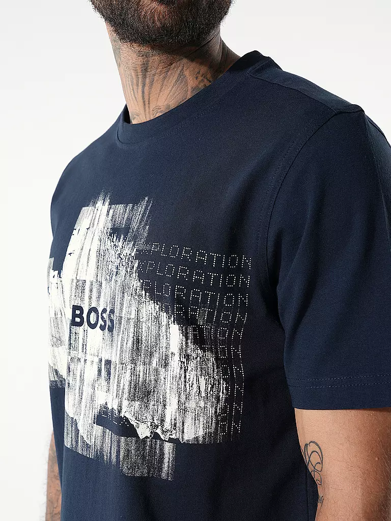 BOSS | T-Shirt TE_ALIEN | Bleu
