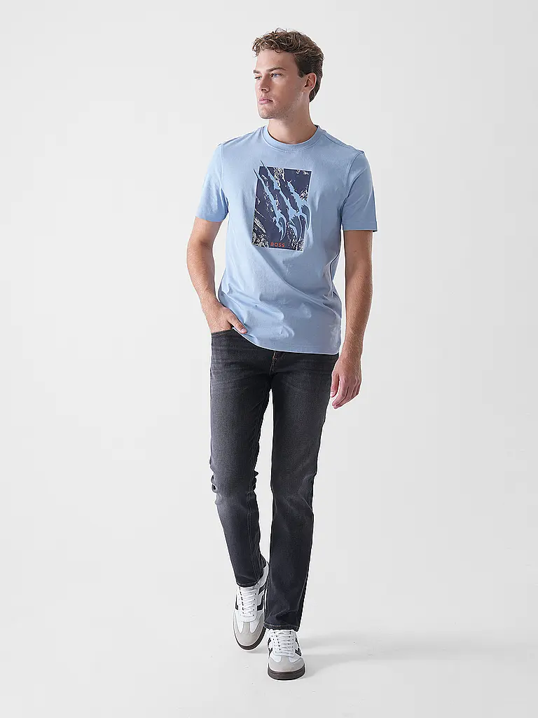 BOSS | T-Shirt TE_ANIMALI | Bleu clair