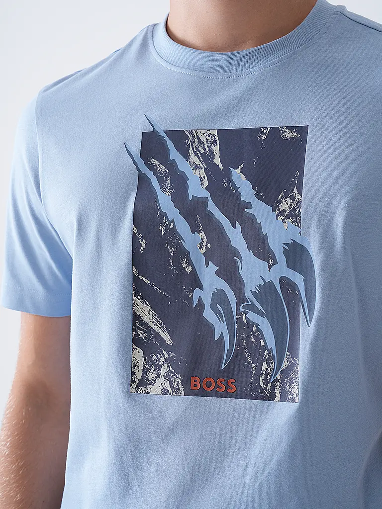 BOSS | T-Shirt TE_ANIMALI | Bleu clair