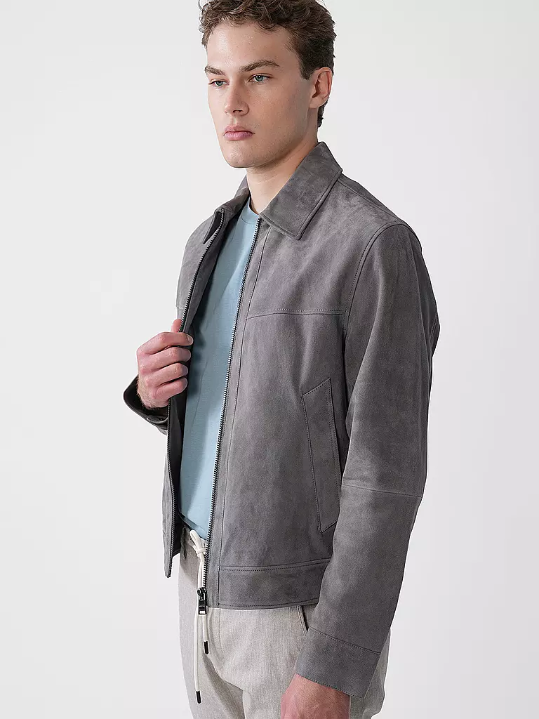 BOSS | Veste en cuir H-MALBANO5 | 