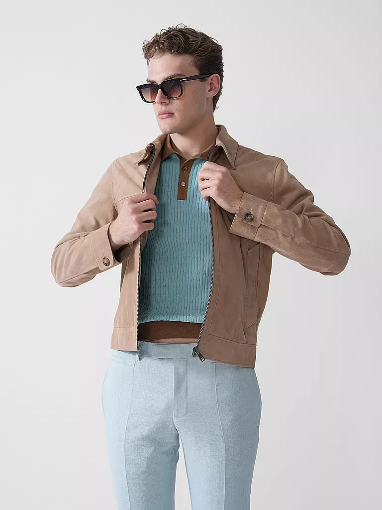 BOSS | Veste en cuir H-MALBANO5 | 