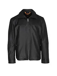 BOSS | Veste en cuir JOREST | Noir