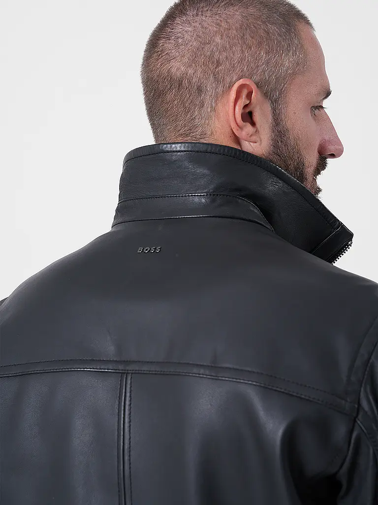 BOSS | Veste en cuir JOREST | 