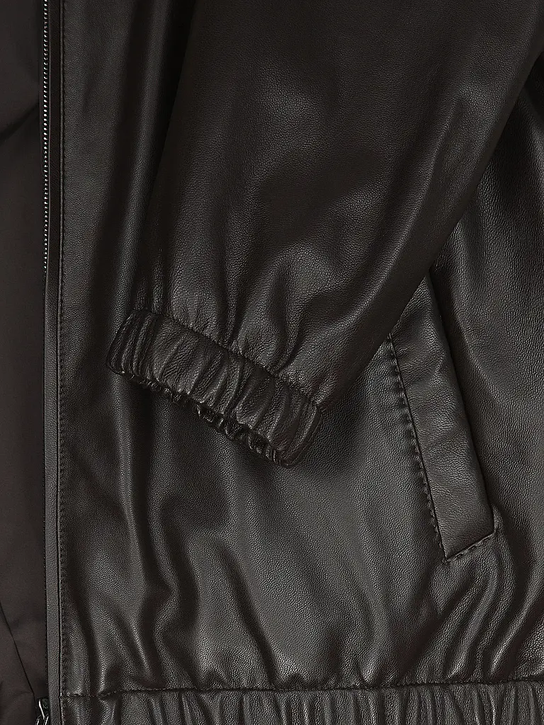 BOSS | Veste en cuir L-MUBUK2 | 