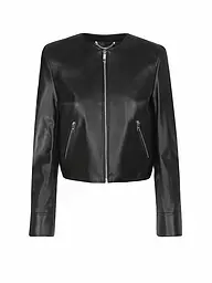 BOSS | Veste en cuir SADENITA | Noir