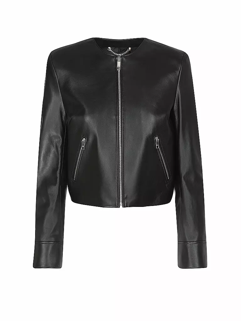 BOSS | Veste en cuir SADENITA | Noir