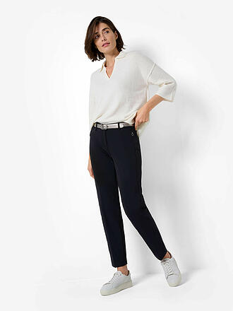 BRAX | Pantalon de tailleur coupe droite 7/8 MARON S