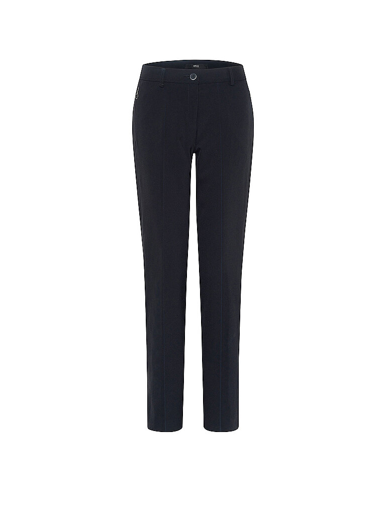 Pantalon de tailleur coupe droite 7/8 MARON S noir 34