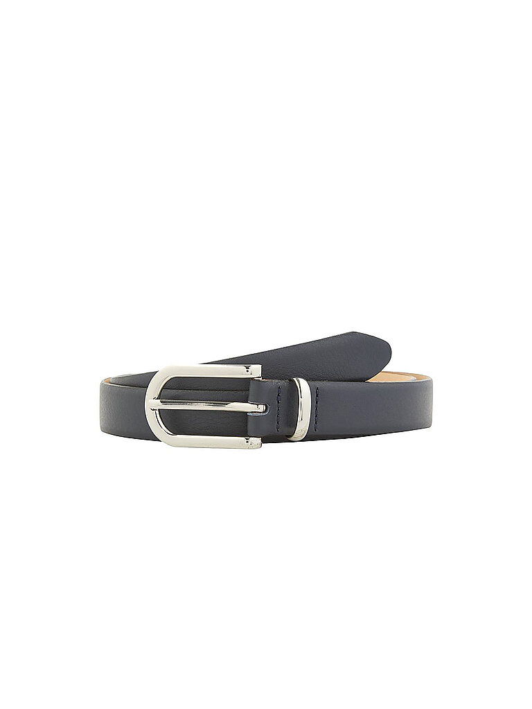 Ceinture en cuir bleu marine 90