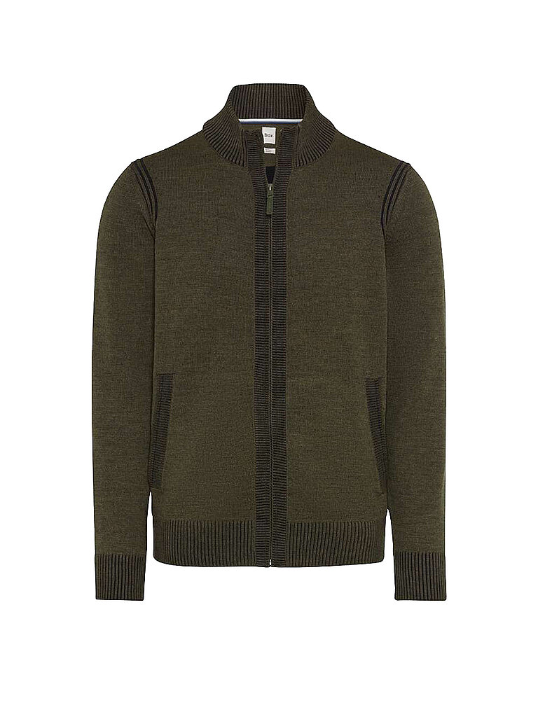 Brax Cardigan JAKE olive XXL