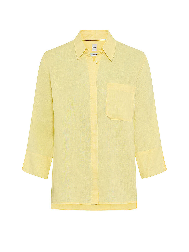 Brax Blouse en lin VICKI jaune 46