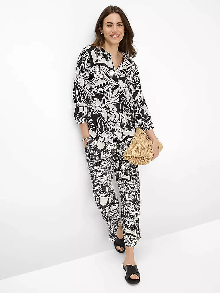 BRAX | Blouse en lin VELIA | schwarz