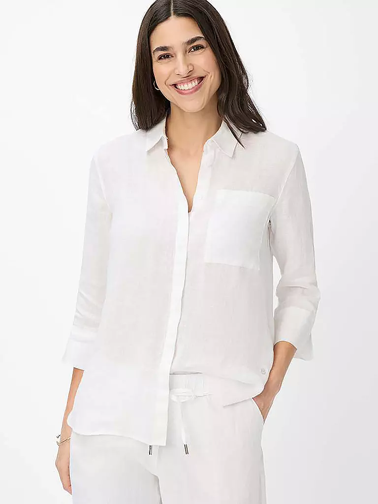 BRAX | Blouse en lin VICKI | Blanc