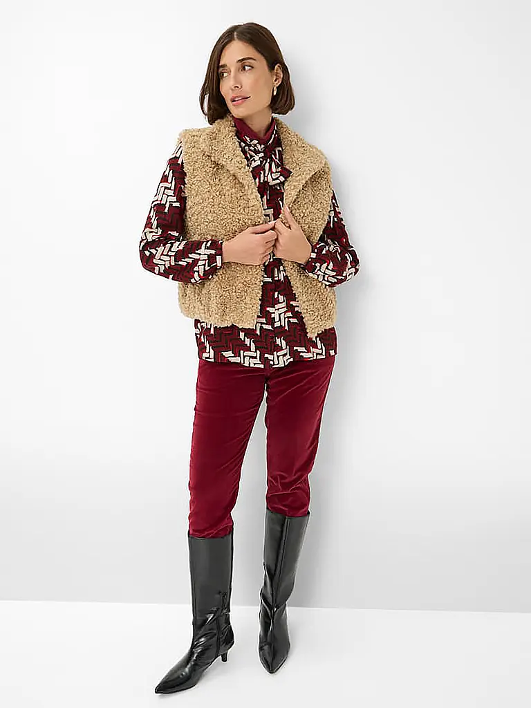 BRAX | Blouse VIVI | Rouge foncé