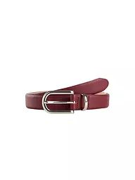 BRAX | Ceinture en cuir | Rouge foncé