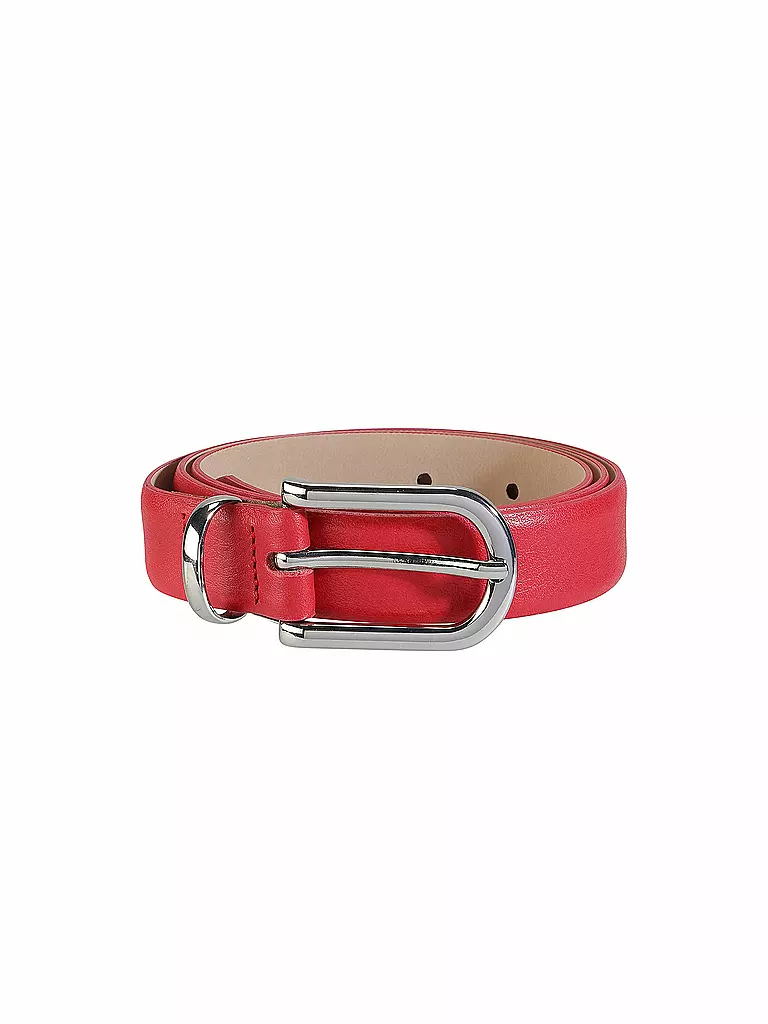 BRAX | Ceinture en cuir | Rouge