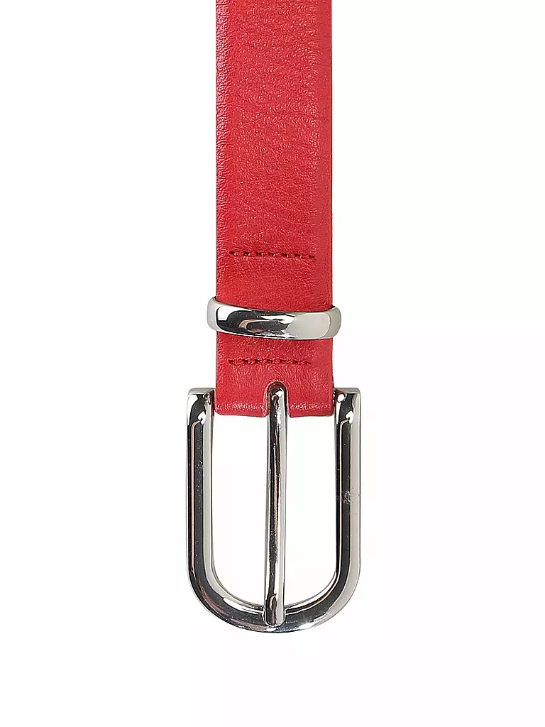 BRAX | Ceinture en cuir | Rouge