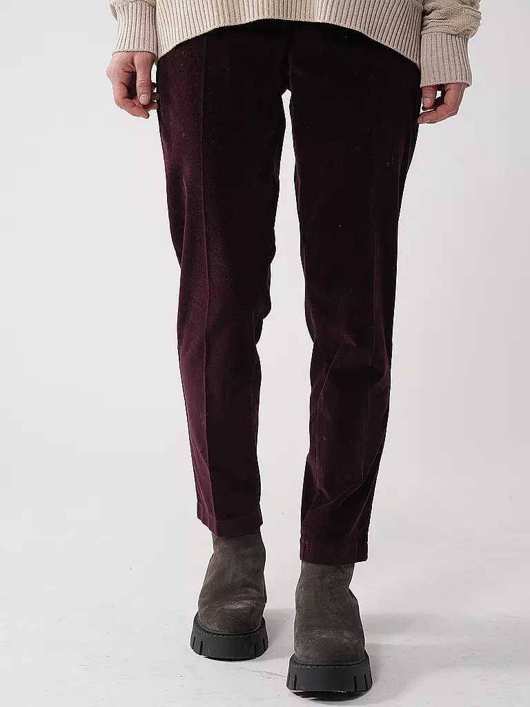 BRAX | Chino 7/8 MARON S | dunkelrot