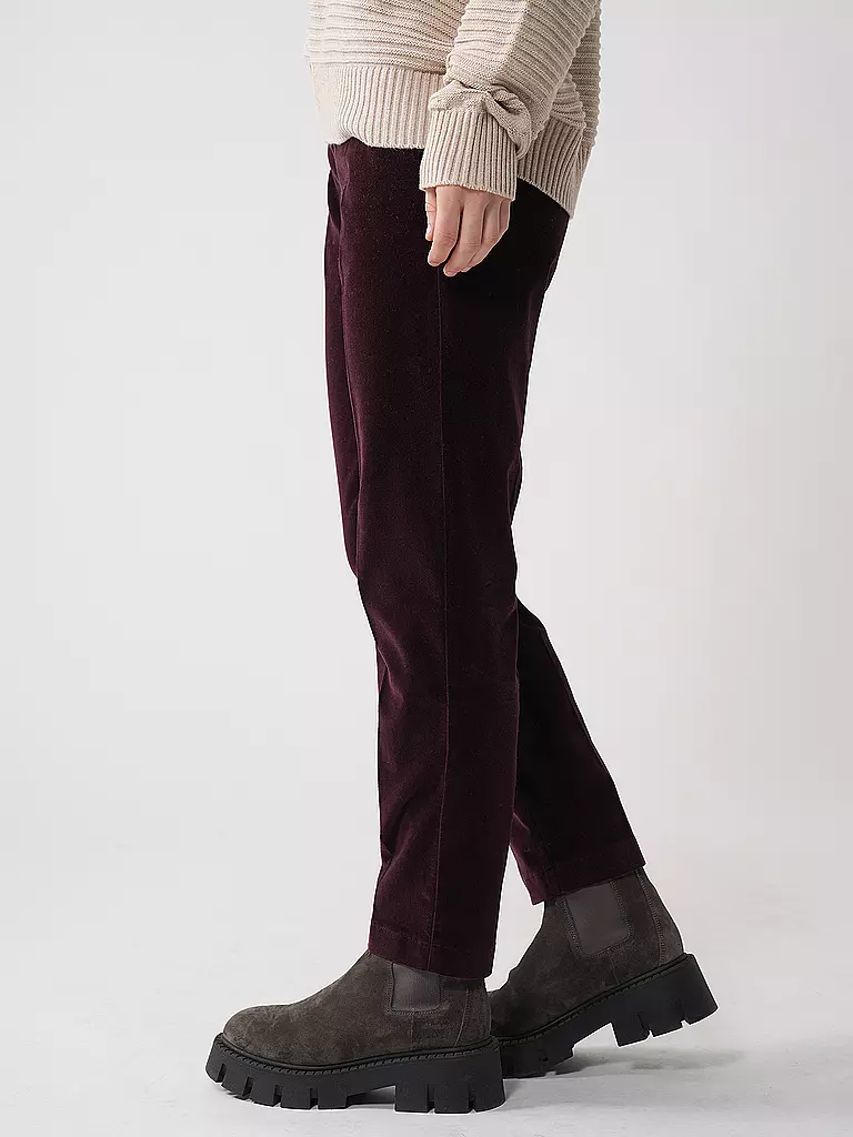 BRAX | Chino 7/8 MARON S | dunkelrot