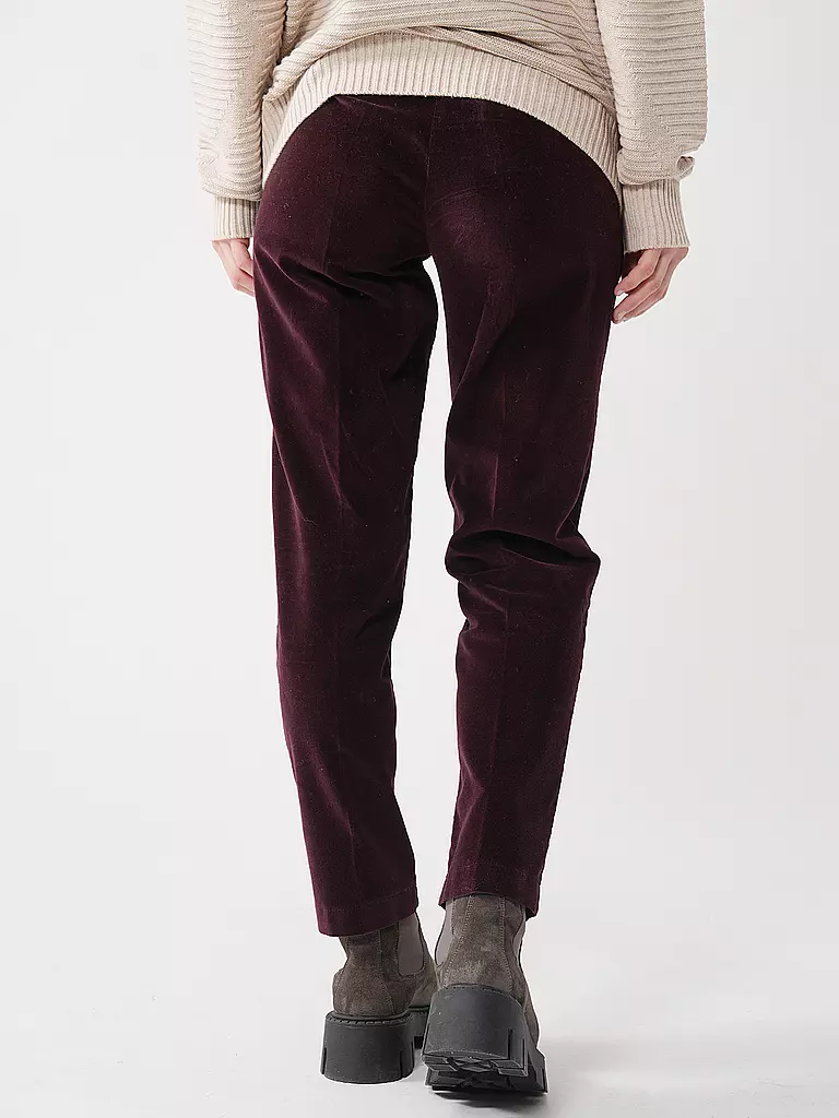 BRAX | Chino 7/8 MARON S | dunkelrot