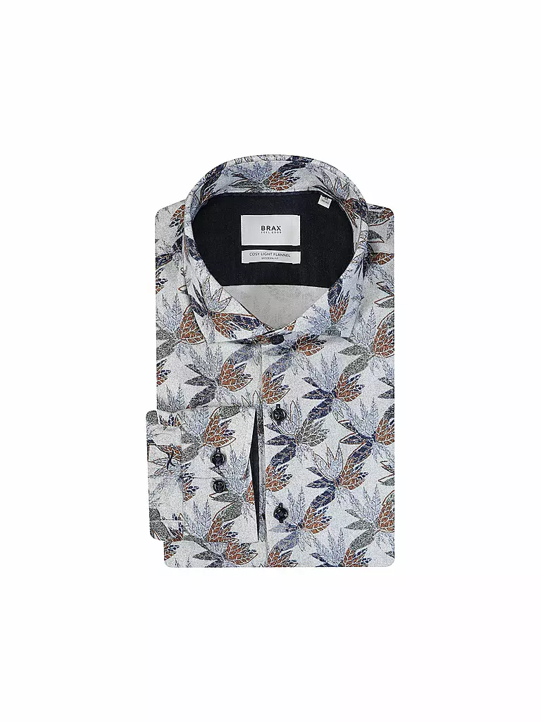 BRAX | Hemd Modern Fit HAROLD P | Bleu foncé