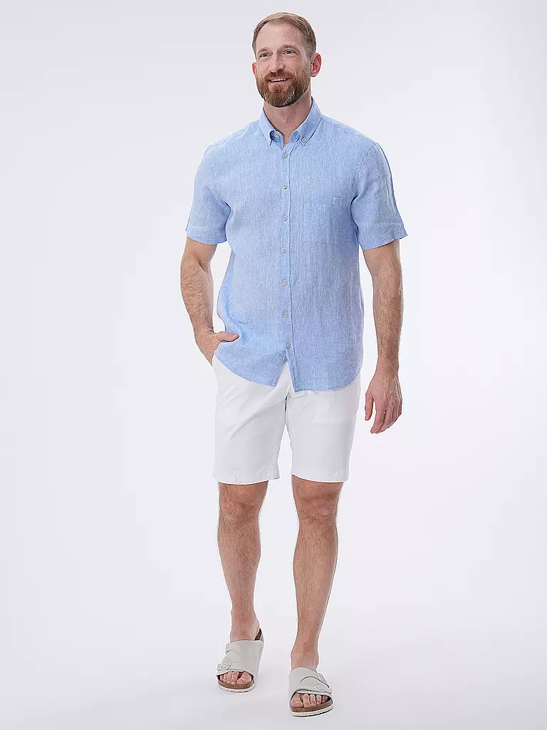 BRAX | Leinenhemd DAN | Bleu clair