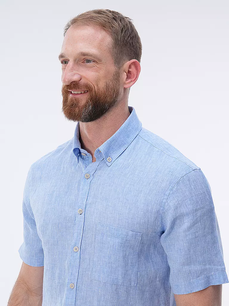 BRAX | Leinenhemd DAN | Bleu clair