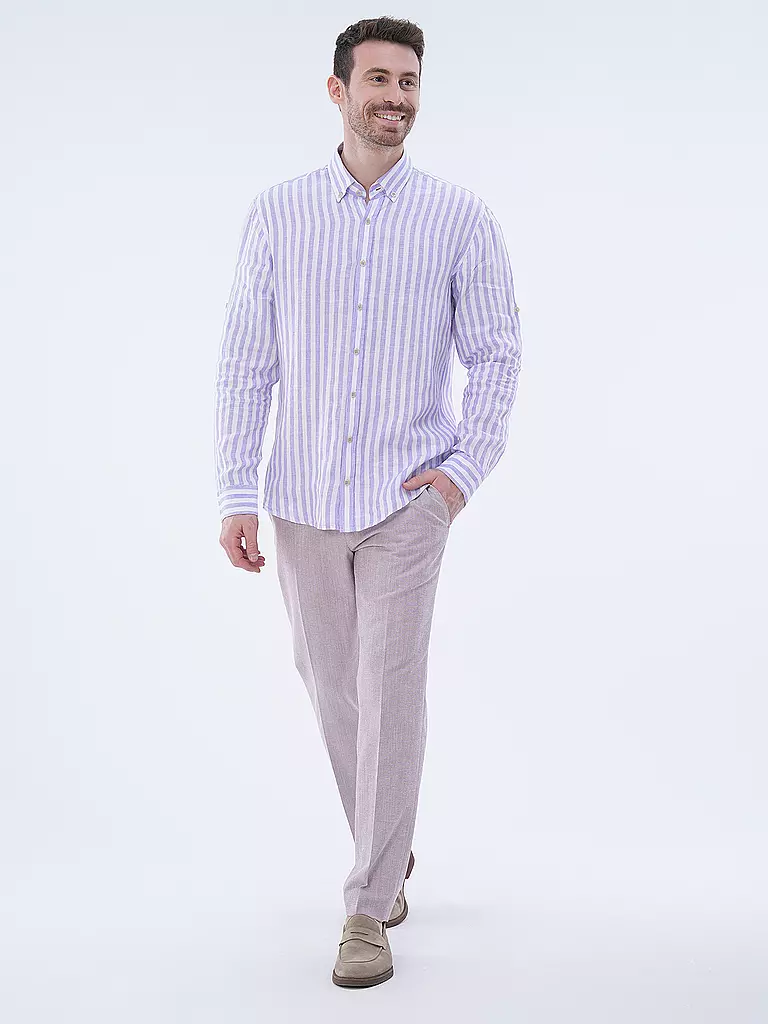 BRAX | Leinenhemd Modern Fit DIRK S | Lilas