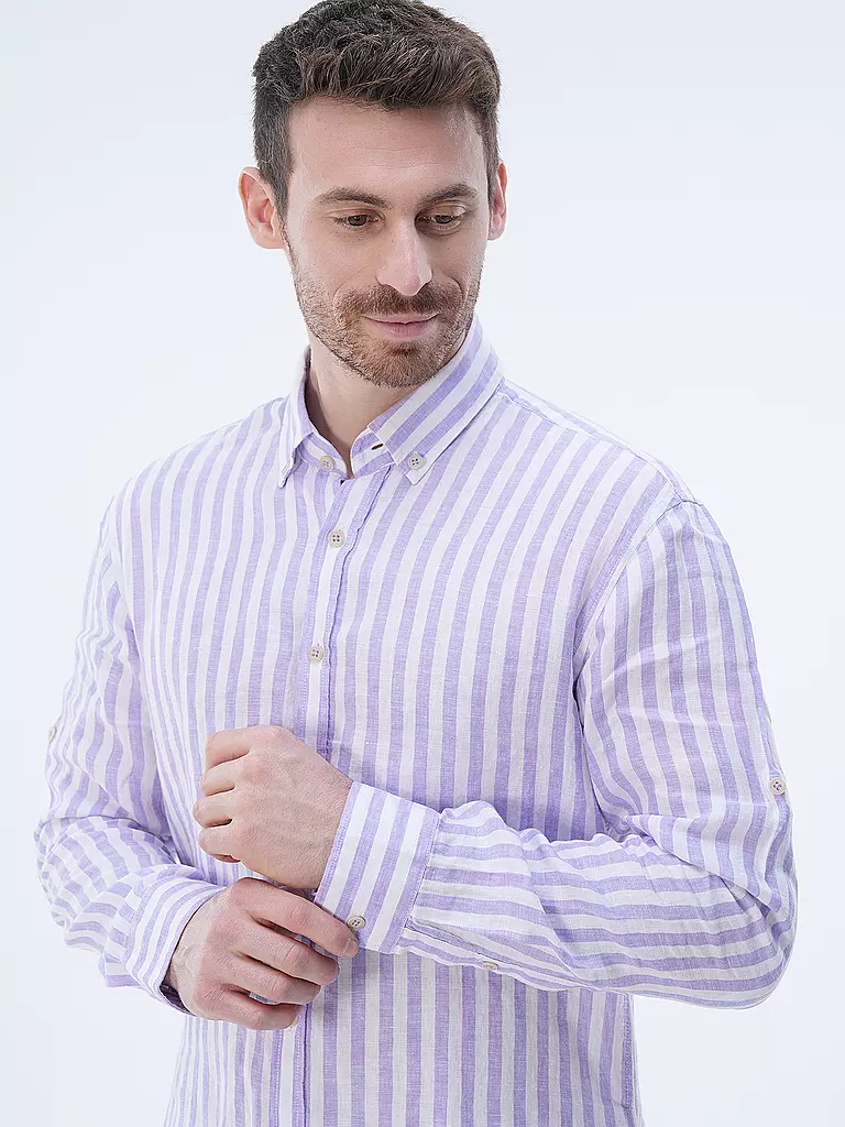 BRAX | Leinenhemd Modern Fit DIRK S | Lilas