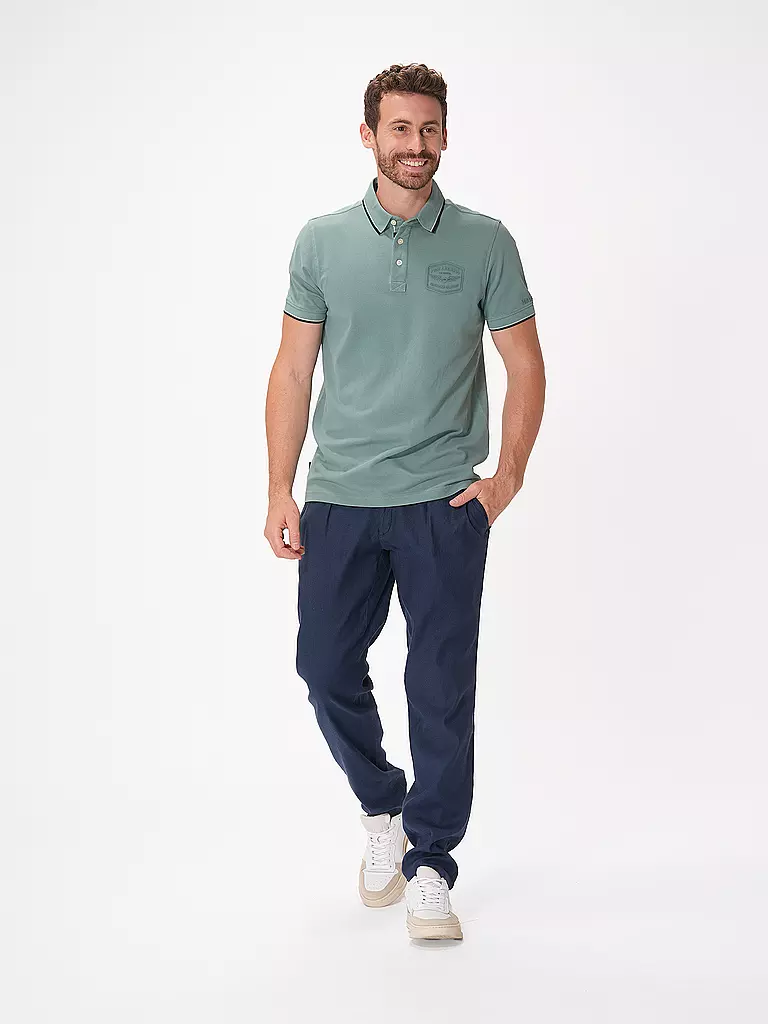 BRAX | Leinenhose Modern Fit FABIO K  | Bleu foncé